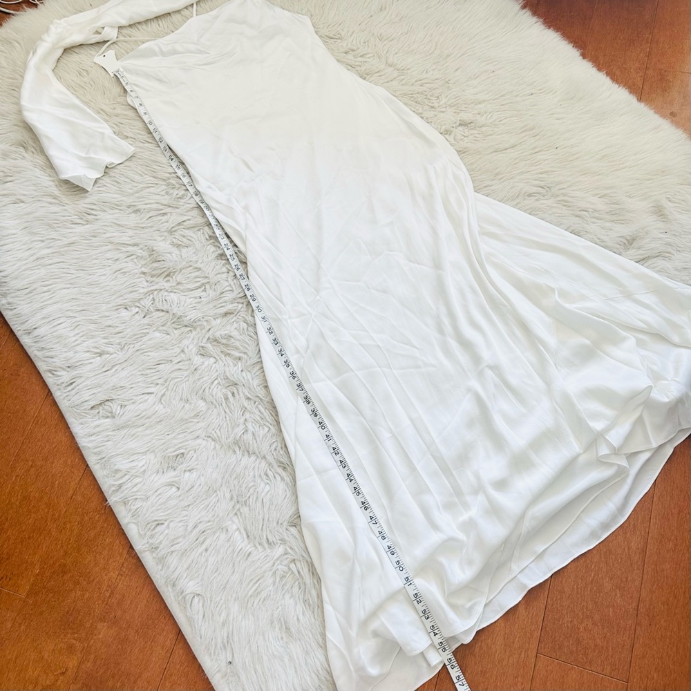 NEW NWT L'AGENCE Alicia Removable Shawl & Cowl-Neck Gown Maxi Dress - Size US 8 - Picture 9 of 11